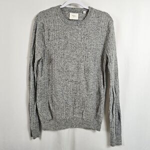 Billy Reid Geo Links Crew Sweater in Gray - Size M